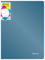 Папка с 40 прозр.вклад. Silwerhof Perlen 292941-74 A4 0.8мм карман синий металлик