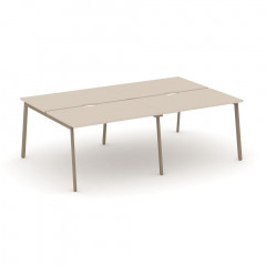 Estetica Рабочая станция на 4 места ES.D.RS-4.2-VP Капучино/Латте металл 2360*1500*750