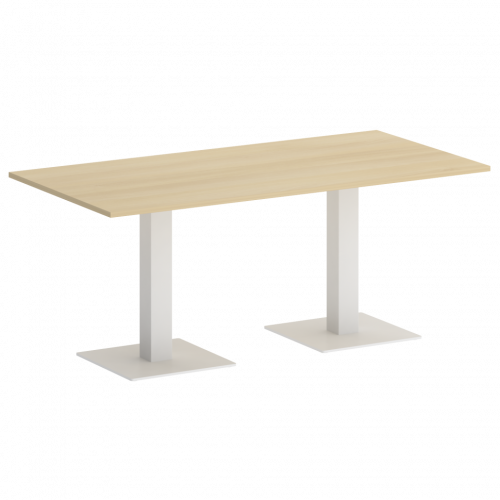 Home Office Стол прямоугольный VR.SP-5-180.2 Акация/Белый металл 1800*900*750