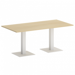 Home Office Стол прямоугольный VR.SP-5-180.2 Акация/Белый металл 1800*900*750
