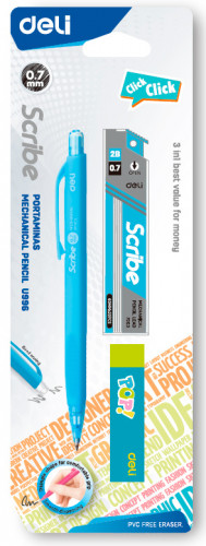 Карандаш мех. Deli CU996 Scribe 0.5мм пластик блистер