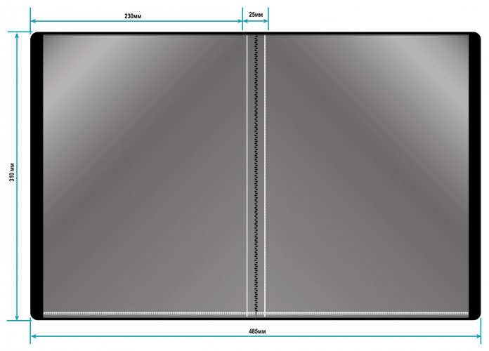 Папка с 20 прозр.вклад. Бюрократ DeLuxe DLV20MILK A4 пластик 0.7мм молочный