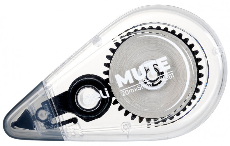 Лента коррект. Deli Mute EH361 20мх5мм ассорти корпус блистер