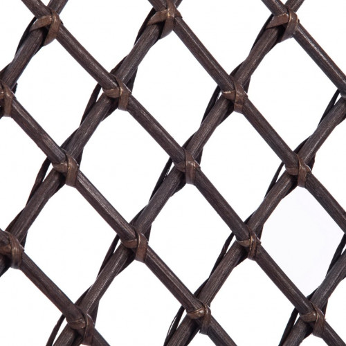 Комплект для отдыха "BAHAMA" (диван + 2 кресла + стол со стеклом ) /с подушками/, walnut (грецкий орех)