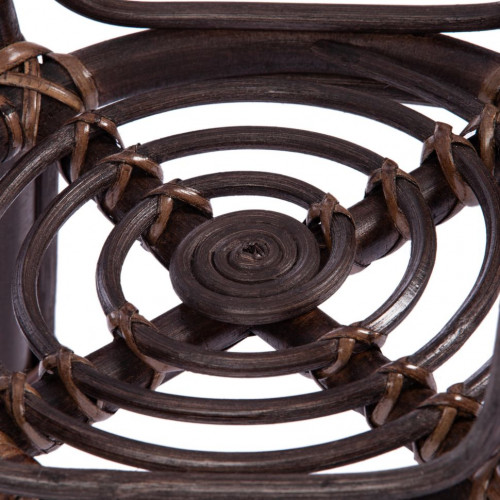 Комплект для отдыха "BAHAMA" (диван + 2 кресла + стол со стеклом ) /с подушками/, walnut (грецкий орех)