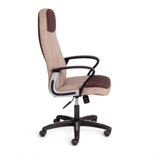 Кресло ADVANCE, ткань/кож/зам, светло-коричневый/коричневый, фостер 03/36-36