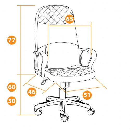 Кресло ADVANCE, ткань/кож/зам, светло-коричневый/коричневый, фостер 03/36-36