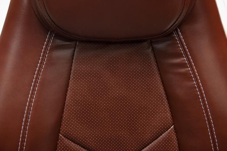 Кресло BOSS Lux, кож/зам, коричневый/коричневый перфорированный, 2 TONE/2 TONE /06