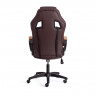 Кресло DRIVER (22), кож/зам/ткань, коричневый/бронза, 36-36/TW-21
