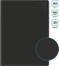 Папка с 30 прозр.вклад. Бюрократ -BPV30BLCK A4 пластик 0.65мм торц.карм с бум. встав черный