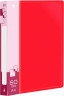 Папка с 60 прозр.вклад. Бюрократ -BPV60RED A4 пластик 0.7мм торц.карм с бум. встав красный