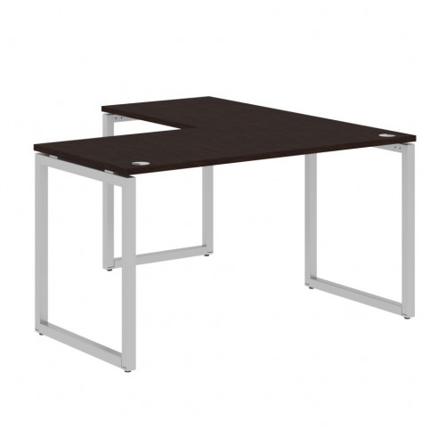 Стол угловой XQCT 1415 Легно темный/Алюминий 1400х1500х750