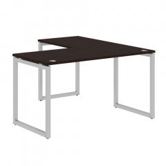 Стол угловой XQCT 1415 Легно темный/Алюминий 1400х1500х750