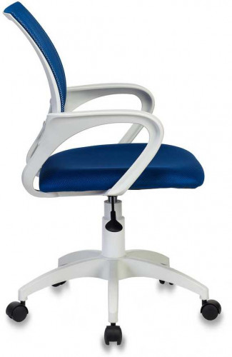 Кресло Бюрократ CH W696 синий TW-05 сиденье синий TW-10 сетка/ткань крестов. пластик белый
