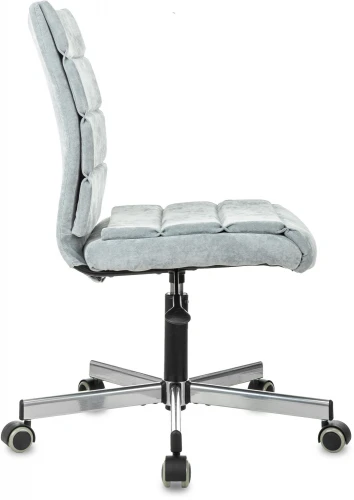 Кресло Бюрократ CH-320M серо-голубой Light-28 крестов. металл