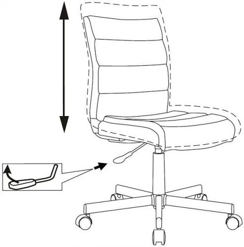 Кресло Бюрократ CH-320M серо-голубой Light-28 крестов. металл