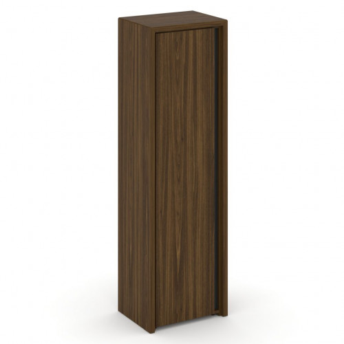 Corner Шкаф высокий узкий левый (высокий фасад ЛДСП) COR.SU-1.9 (L) Орех лоренцо/Графит 600*450*2000