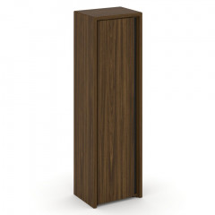 Corner Шкаф высокий узкий левый (высокий фасад ЛДСП) COR.SU-1.9 (L) Орех лоренцо/Графит 600*450*2000