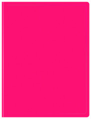 Папка с 10 прозр.вклад. Бюрократ Double Neon DNE07V10PINK A4 пластик 0.7мм розовый