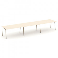 Estetica Стол переговорный ES.PRG-3.4-K Сатин/Латте металл 4740*980*750