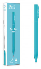 Ручка гелев. Deli Nusign NS552blue голубой черн. черн. линия 0.5мм