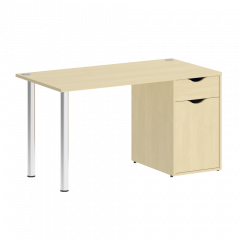 Home Office Стол письменный VR.SP-3-138.1 Клён/Хром опоры 1380*720*750