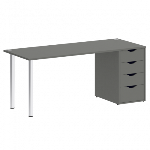 Home Office Стол письменный VR.SP-3-178.4 Металлик/Хром опоры 1780*720*750