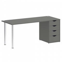 Home Office Стол письменный VR.SP-3-178.4 Металлик/Хром опоры 1780*720*750