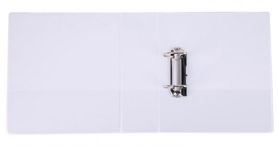 Папка на 2-х D-кольцах Deli E5619N A4 пластик 0.13мм белый вмест.410лист.
