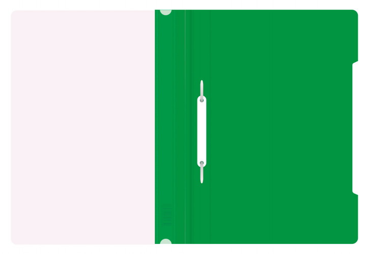 Папка-скоросшиватель Бюрократ Люкс -PSL20GRN A4 прозрач.верх.лист пластик зеленый 0.14/0.18