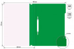 Папка-скоросшиватель Бюрократ Люкс -PSL20GRN A4 прозрач.верх.лист пластик зеленый 0.14/0.18