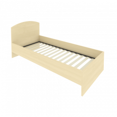 Light Кровать с ортопедическим основанием и изголовьем С-КИ-90 Клён 950*2050*900