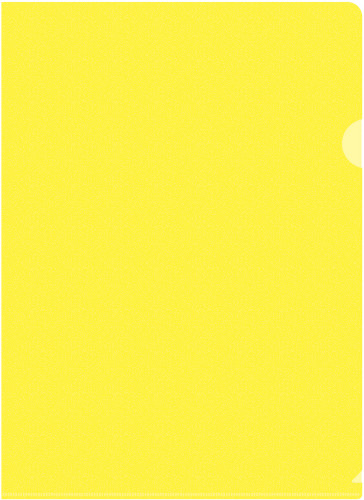 Папка-уголок Бюрократ Double Neon DNECYEL A4 пластик 0.18мм желтый