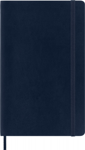 Блокнот Moleskine CLASSIC SOFT DOUBLE NB313SB20 Large 130х210мм 192стр. линейка мягкая обложка синий