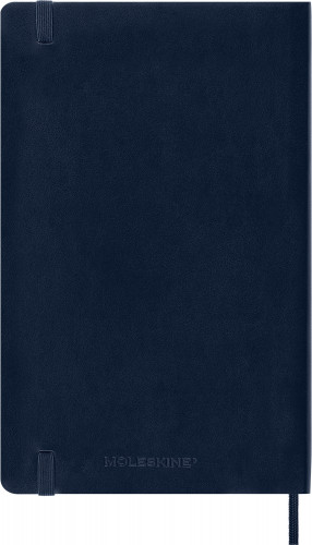 Блокнот Moleskine CLASSIC SOFT DOUBLE NB313SB20 Large 130х210мм 192стр. линейка мягкая обложка синий