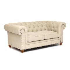 Диван-трансформер Secret De Maison Chesterfield (mod. 5137-40B), дерево береза, ткань: хлопок, 183х99х77см, бежевый / AJ808-05