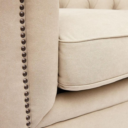 Диван-трансформер Secret De Maison Chesterfield (mod. 5137-40B), дерево береза, ткань: хлопок, 183х99х77см, бежевый / AJ808-05