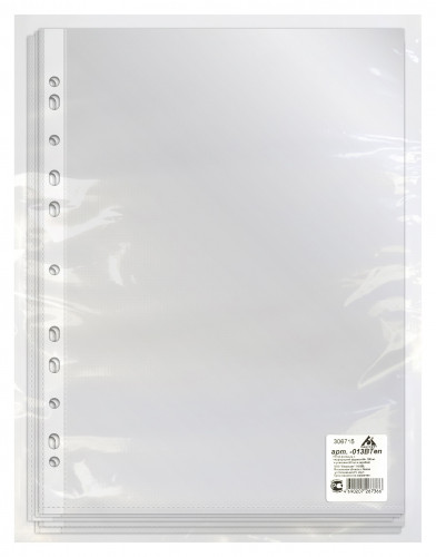 Папка-вкладыш Бюрократ -013BTEN глянцевые А4+ (упак.:100шт)