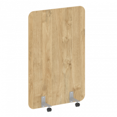 R-line Перегородка на металлических опорах, на роликах DP.R-100-150 Тиквуд светлый/Серый металл 1000*18*1500