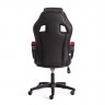 Кресло DRIVER (22), кож/зам/ткань, черный/бордо, 36-6/TW-13