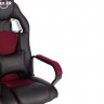 Кресло DRIVER (22), кож/зам/ткань, черный/бордо, 36-6/TW-13