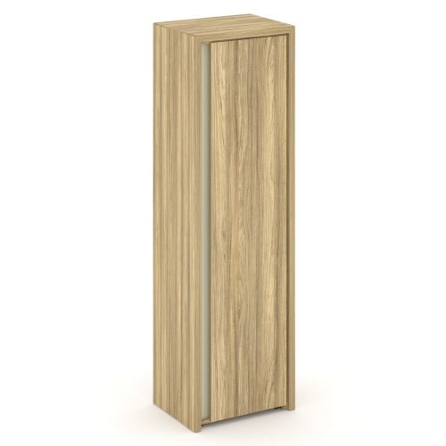 Corner Шкаф высокий узкий правый (высокий фасад ЛДСП) COR.SU-1.9 (R) Гикори песочный/Ваниль 600*450*2000