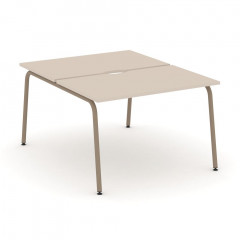 Estetica Рабочая станция на 2 места ES.D.RS-2.2-VK Капучино/Латте металл 1180*1500*750