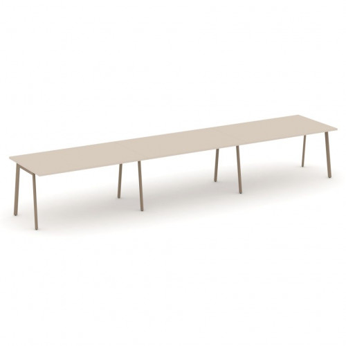 Estetica Стол переговорный ES.PRG-3.4-P Капучино/Латте металл 4740*980*750