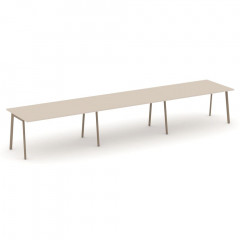 Estetica Стол переговорный ES.PRG-3.4-P Капучино/Латте металл 4740*980*750