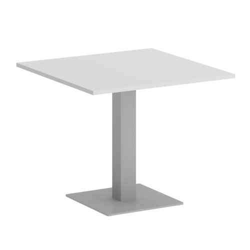 Home Office Стол квадратный VR.SP-5-90.2 Белый/Серый металл 900*900*750