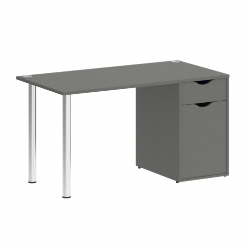 Home Office Стол письменный VR.SP-3-138.1 Металлик/Хром опоры 1380*720*750
