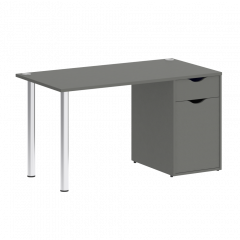 Home Office Стол письменный VR.SP-3-138.1 Металлик/Хром опоры 1380*720*750