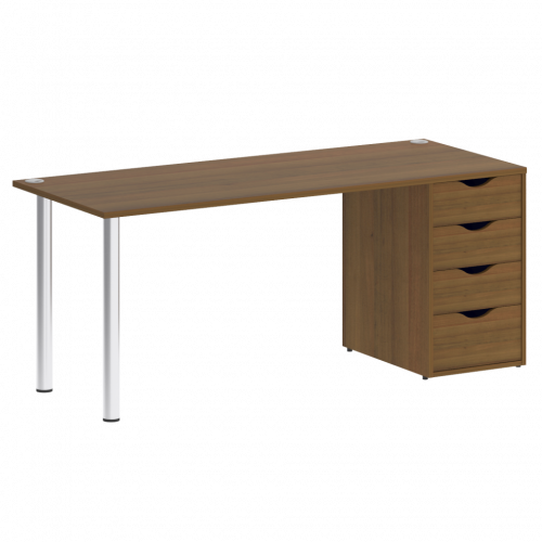 Home Office Стол письменный VR.SP-3-178.4 Орех/Хром опоры 1780*720*750