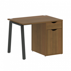 Home Office Стол письменный VR.SP-3-98.1.A Орех/Антрацит металл 980*720*750